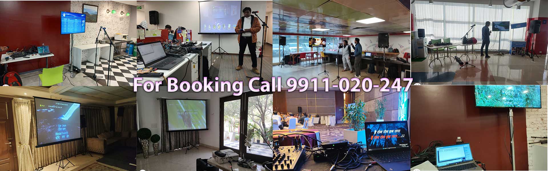 karaoke system on rent in delhi