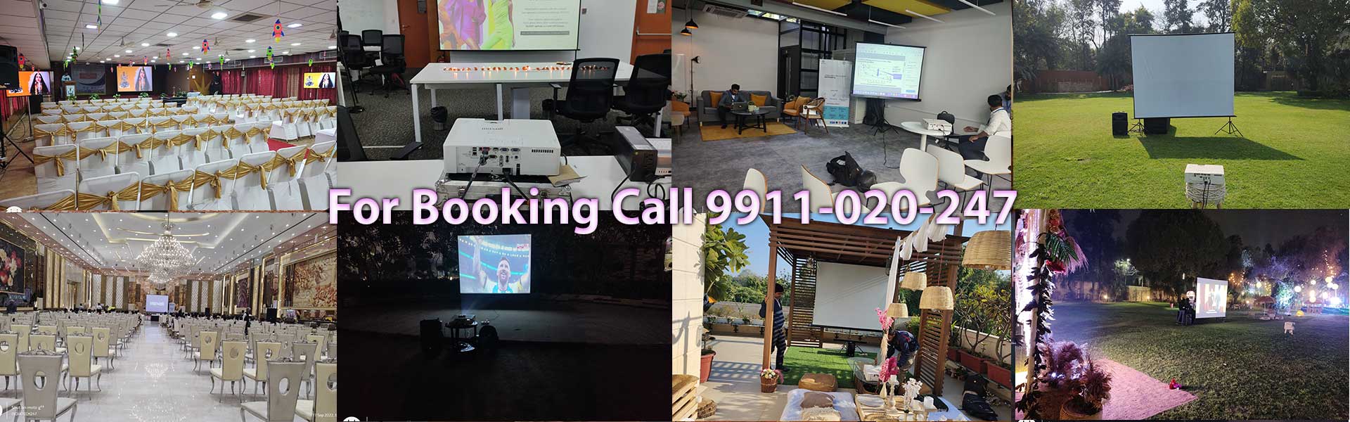 projector on rent in delhi